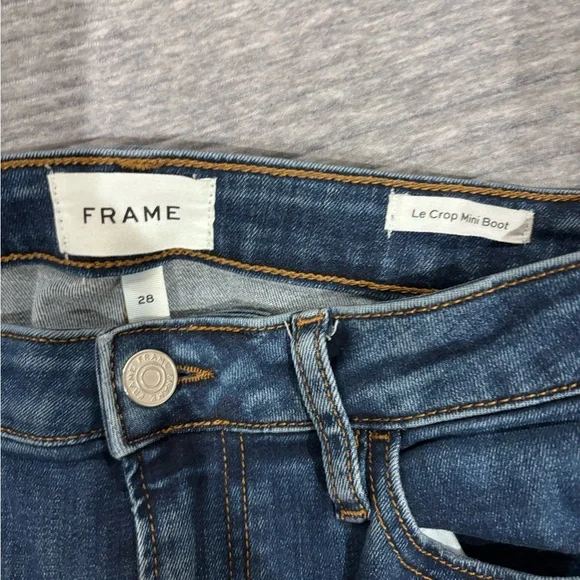 Frame Denim Dark Blue Flare Jeans - Picture 2 of 3